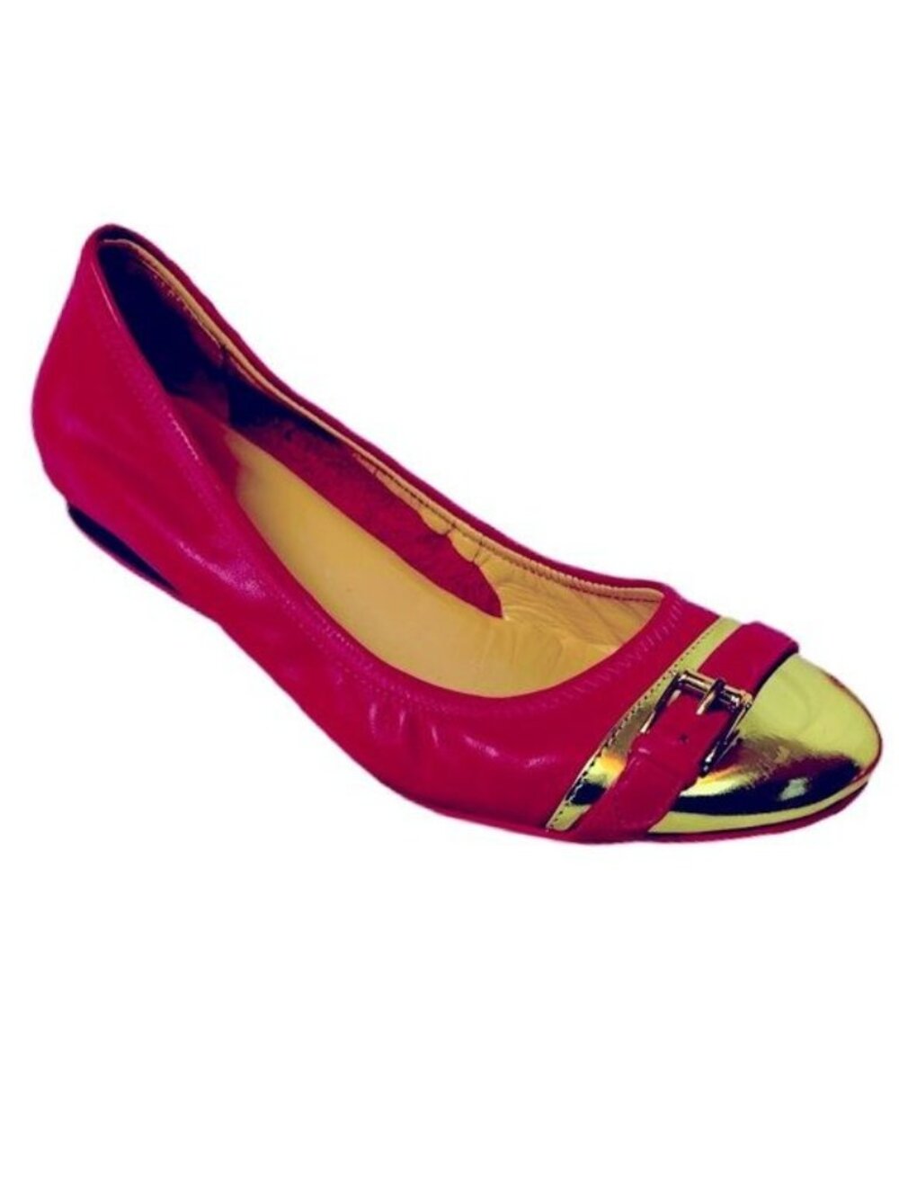 Cole Hann Nike Air Pink Leather Ballet Flats Size 7.5
